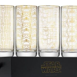 Star Wars art deco glasses by JoyJolt